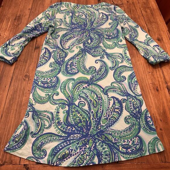 Lilly Pulitzer Rossmore Size Medium T-Shirt Dress Keep It Current Pima Cotton - Picture 8 of 14